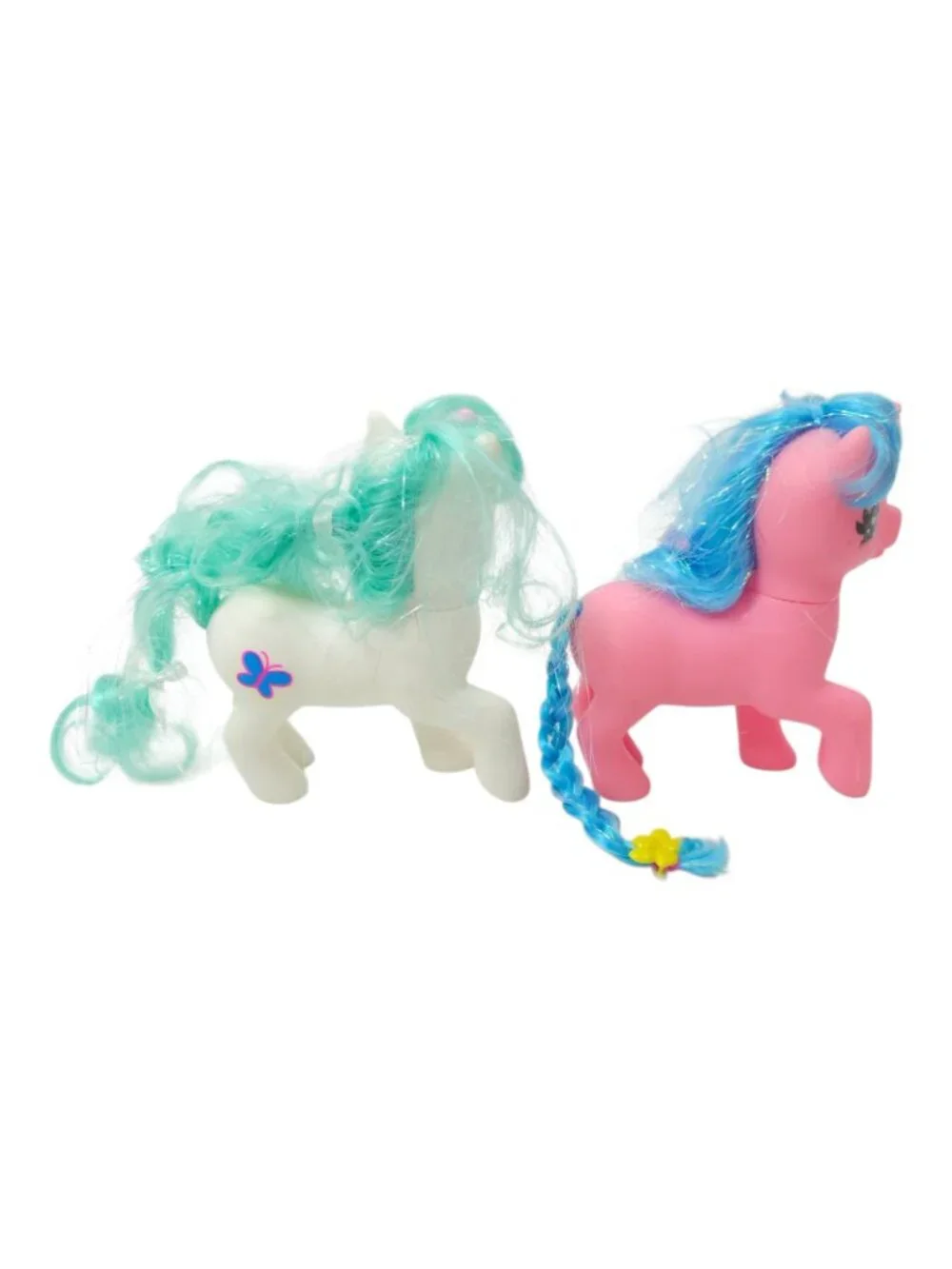 Gi Go Wonder Pony Land Unicorn Pair 90s Pastel Toy Figures Nostalgic Gift Lot